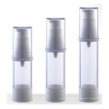 15ml 20ml 30ml Bouteille en plastique sans air avec pompe et base blanche